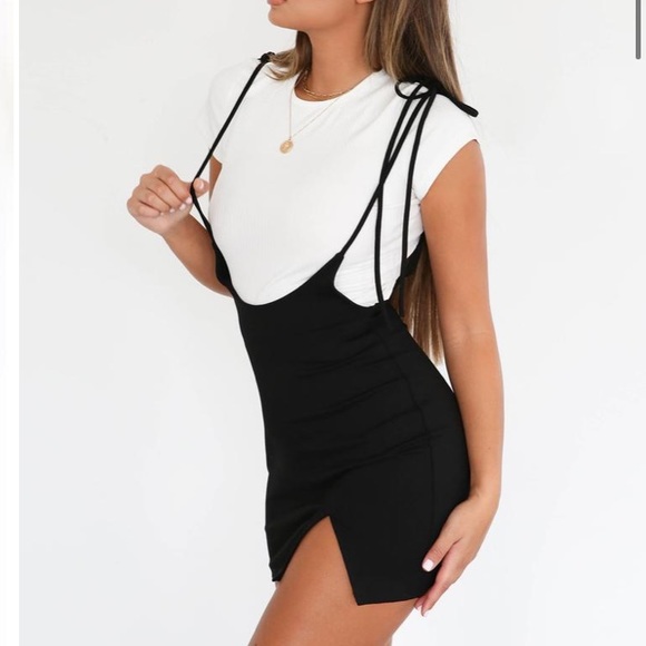 NWT Tiger Mist Clara Pini Black tie half dress - Picture 2 of 6